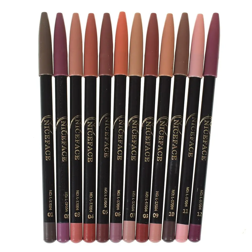 12 Color Waterproof Pencil Lipstick Pen Matte Lip Liner Long Lasting Makeup DIY Matte Lipstick Lip Liner Pen Smooth Nude
12 Color Waterproof Pencil Lipstick Pen Matte Lip Liner Long Lasting Makeup DIY Matte Lipstick Lip Liner Pen Smooth Nude