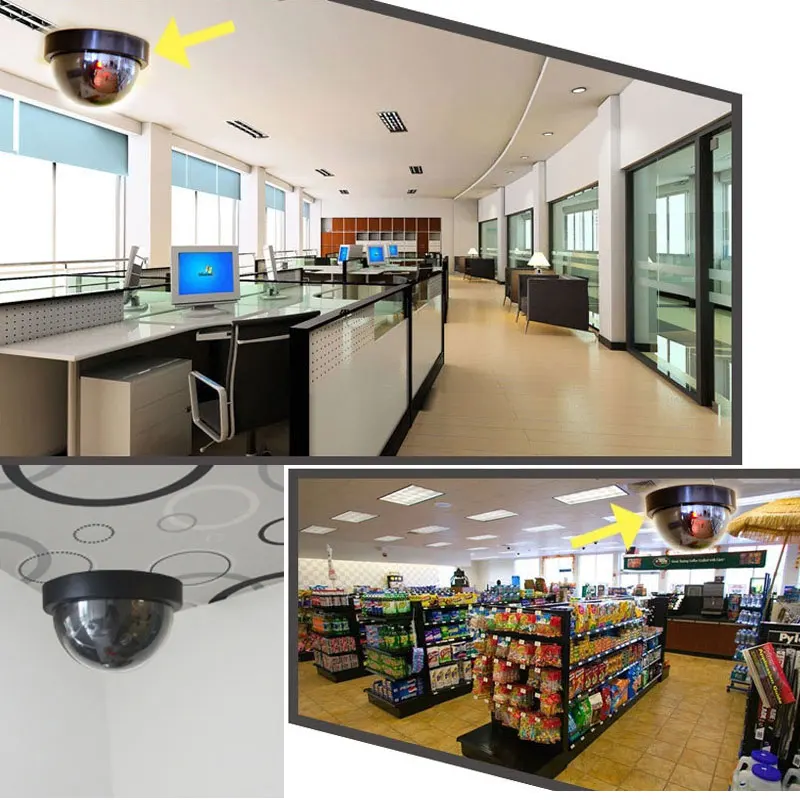 2019 Outdoor CCTV Fake Simulation Dummy Camera Home Surveillance Security Dome Mini Camera Flashing LED Light Fake Camera Black
2019 Outdoor CCTV Fake Simulation Dummy Camera Home Surveillance Security Dome Mini Camera Flashing LED Light Fake Camera Black