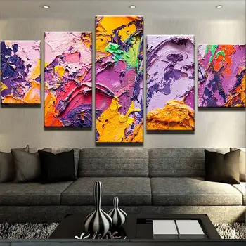 Artryst 5 pieces of modular modern color art oil painting picture HD print on canvas wall art home decor for kids room poster
Artryst 5 pieces of modular modern color art oil painting picture HD print on canvas wall art home decor for kids room poster
