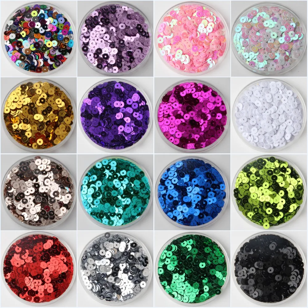Sequin 3mm 4mm 5mm 6mm Flat Round Loose Sequins Paillette Wedding Party Sewing Garment Craft DIY Accessries Craft Decoration 25g
Sequin 3mm 4mm 5mm 6mm Flat Round Loose Sequins Paillette Wedding Party Sewing Garment Craft DIY Accessries Craft Decoration 25g