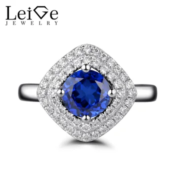 Leige Jewelry Blue Sapphire Ring Double Halo Silver 925 Round Cut Gemstone Promise Engagement Rings for Women Fine Jewelry
Leige Jewelry Blue Sapphire Ring Double Halo Silver 925 Round Cut Gemstone Promise Engagement Rings for Women Fine Jewelry