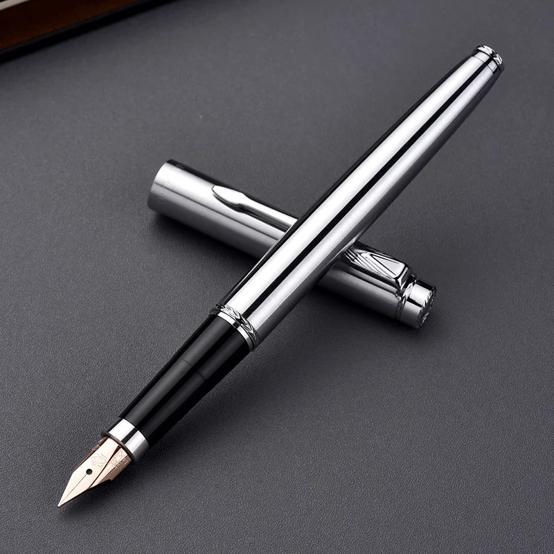 Hero 200A 14K Gold Collection All Steel Silver Fountain Pen Silver Clip Fine Nib 0.5mm Gift Pen and Gift Box for Business Office
Hero 200A 14K Gold Collection All Steel Silver Fountain Pen Silver Clip Fine Nib 0.5mm Gift Pen and Gift Box for Business Office