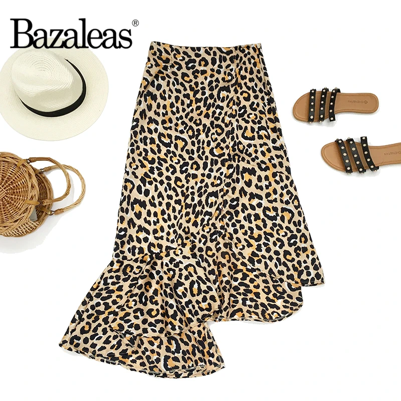 Bazaleas back zipper Casual Ware skirt Mermaid fashion women leopard mid calf Skirts Soft satin Fabric Skirts
Bazaleas back zipper Casual Ware skirt Mermaid fashion women leopard mid calf Skirts Soft satin Fabric Skirts
