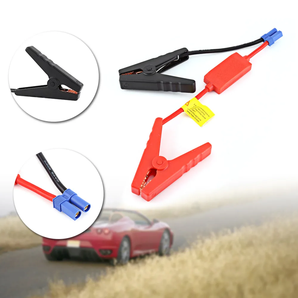 Booster Cable Jumper Clamp Car Battery Jump Starter Prevent Reverse Charge HJIC 