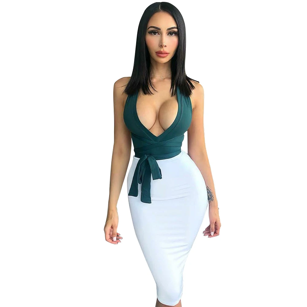 Newest Sexy V Neck Patchwork Rayon Women Bandage Dress 2019 Celebrity Designer Fashion Party Dress Vestido
Newest Sexy V Neck Patchwork Rayon Women Bandage Dress 2019 Celebrity Designer Fashion Party Dress Vestido