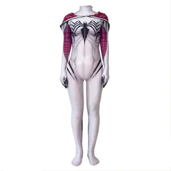 3D Print Spider Gwen Stacy Zentai Spiderman Cosplay Costume Spandex Lycra Female Spider Suit Anti-Gwen Venom Gwenom Bodysuit
3D Print Spider Gwen Stacy Zentai Spiderman Cosplay Costume Spandex Lycra Female Spider Suit Anti-Gwen Venom Gwenom Bodysuit