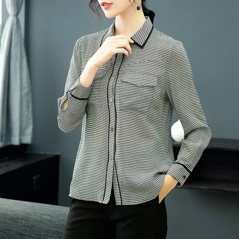 Real Silk 100% Shirts and Blouses Spring 2019 New 2 Pockets Design Printing Tops for Women High Ed Blouses and Shirts
Real Silk 100% Shirts and Blouses Spring 2019 New 2 Pockets Design Printing Tops for Women High Ed Blouses and Shirts