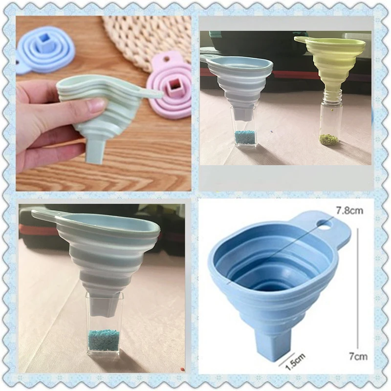 New diamond Embroidery Accessories Tool Convenient Foldable Silicone Funnel Diy Diamond Painting Tools Diamond Mosaic Tools
New diamond Embroidery Accessories Tool Convenient Foldable Silicone Funnel Diy Diamond Painting Tools Diamond Mosaic Tools