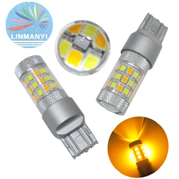 2PCS X7443 Dual Color White/Amber Switchback Samsung 2835 42SMD High Power Signal Reverse Lights Daytime Running Light With Lens
2PCS X7443 Dual Color White/Amber Switchback Samsung 2835 42SMD High Power Signal Reverse Lights Daytime Running Light With Lens