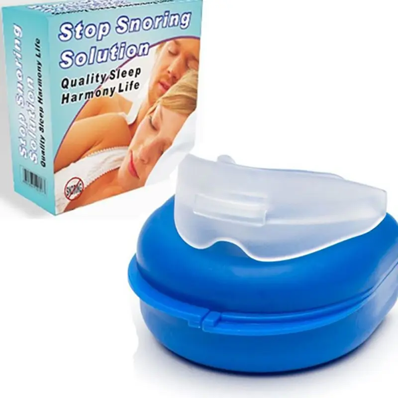 Image Stop Snoring Anti Snore Mouthpiece Apnea Guard Bruxism Tray Sleeping Aid Mouthguard Snore Stopper WQ3