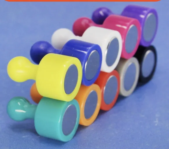 10pcs/lot 12x19mm Colorful magnetic thumbtack office Teaching Painting Magnet -Pulling force:2.2kg
10pcs/lot 12x19mm Colorful magnetic thumbtack office Teaching Painting Magnet -Pulling force:2.2kg