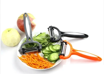 Multifunctional 360 Degree Rotary Potato Peeler Vegetable Cutter Fruit Melon Planer Grater Kitchen Gadgets with 3 Blades 100pcs
Multifunctional 360 Degree Rotary Potato Peeler Vegetable Cutter Fruit Melon Planer Grater Kitchen Gadgets with 3 Blades 100pcs