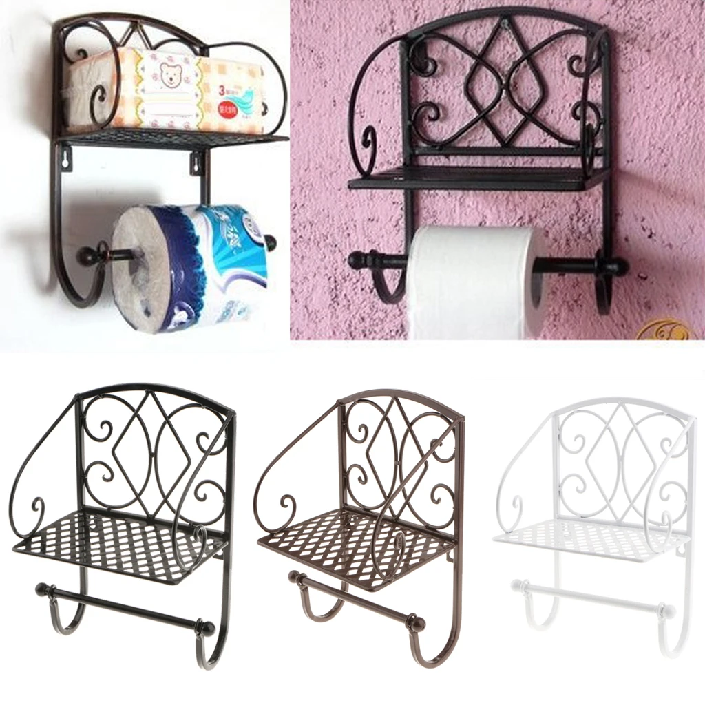 Wall Mounted Toilet Paper Roll Holder Bathroom Organiser with Storage Shelf for Shampoo Soap Conditioner Shower Gel
Wall Mounted Toilet Paper Roll Holder Bathroom Organiser with Storage Shelf for Shampoo Soap Conditioner Shower Gel