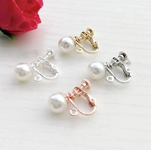 Mibrow 5pcs Rose Gold Silver Color Earring Hooks Clasps Settings with Imitation Pearls Earrings Clip for Earrings Jewelry Making
Mibrow 5pcs Rose Gold Silver Color Earring Hooks Clasps Settings with Imitation Pearls Earrings Clip for Earrings Jewelry Making