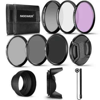 

Neewer 49MM Professional UV CPL FLD Lens Filter+ND Neutral Density Filter(ND2/ND4/ND8)Kit for Sony Alpha A3000/ NEX Series