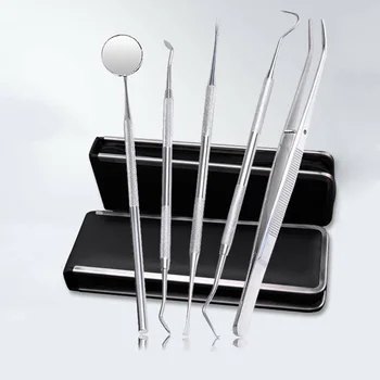 6pcs Stainless Steel Tools Kit Teeth Tartar Scraper Mouth Mirror Oral Pick Tool Teeth Scaler for Individual Professional
6pcs Stainless Steel Tools Kit Teeth Tartar Scraper Mouth Mirror Oral Pick Tool Teeth Scaler for Individual Professional