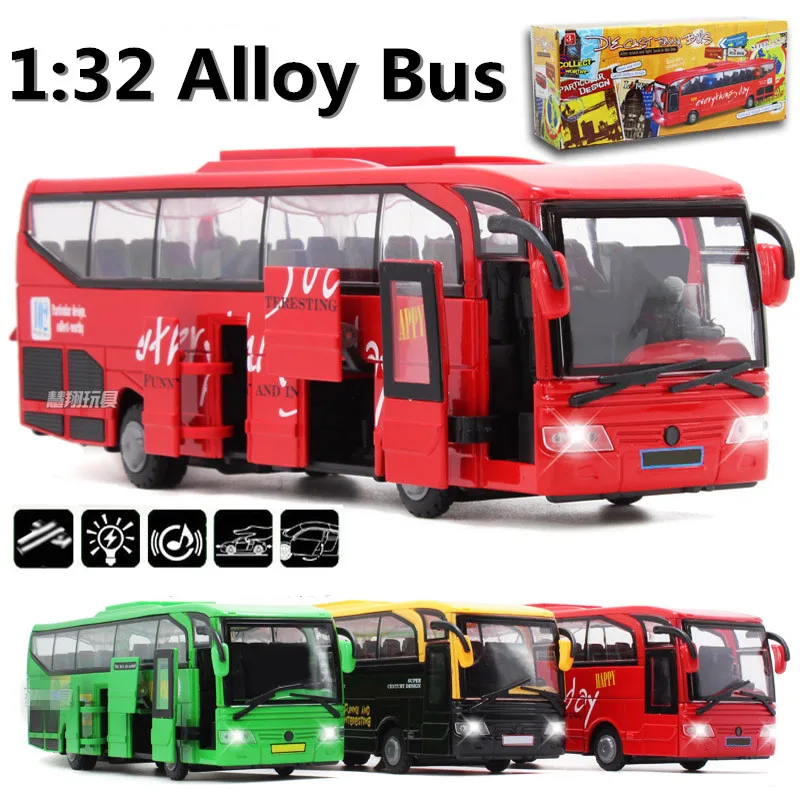1:32 alloy model buses, educational toys, sound and light back to power high simulation model, free shipping
1:32 alloy model buses, educational toys, sound and light back to power high simulation model, free shipping