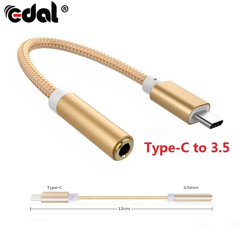 EDAL USB 3.1 Type-C Male to 3.5mm Jack Female Audio Earphone cable Adapter Headphone Audio Adapter Plug Phone Cable S
EDAL USB 3.1 Type-C Male to 3.5mm Jack Female Audio Earphone cable Adapter Headphone Audio Adapter Plug Phone Cable S