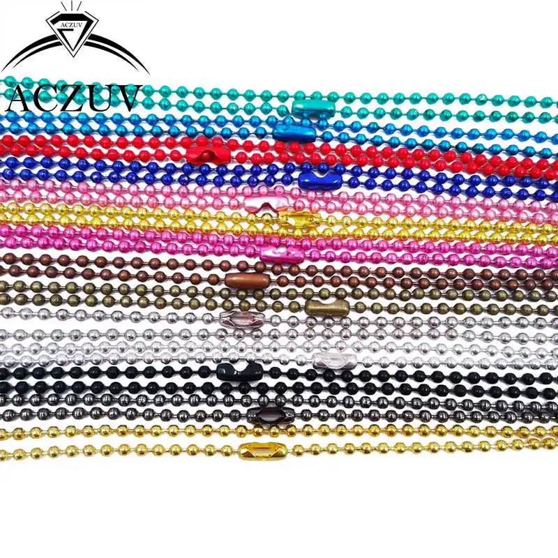 120Pcs 2.4mm Ball Bead 40cm to 80cm Ball Chain Metal Necklace Chains with Clasp Findings for Pednant Jewelry Making Accessories
120Pcs 2.4mm Ball Bead 40cm to 80cm Ball Chain Metal Necklace Chains with Clasp Findings for Pednant Jewelry Making Accessories