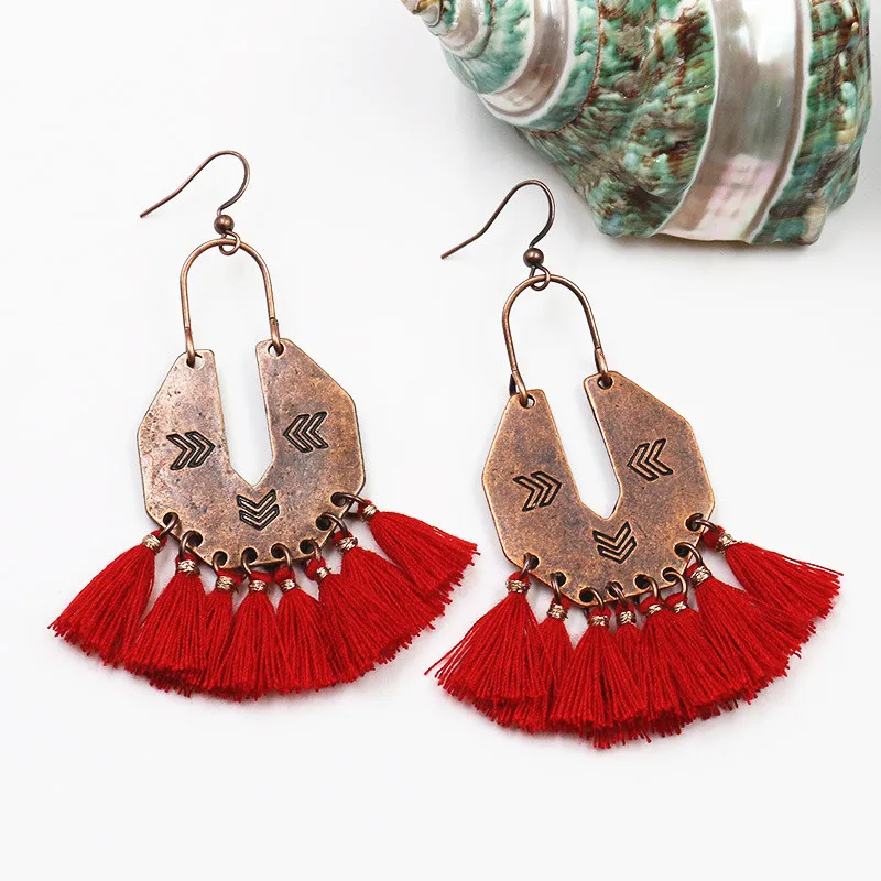 Vintage Bohemian Long Tassel Earrings Retro Exaggerated Dangle Earrings For Women Statement fashion Jewelry
Vintage Bohemian Long Tassel Earrings Retro Exaggerated Dangle Earrings For Women Statement fashion Jewelry