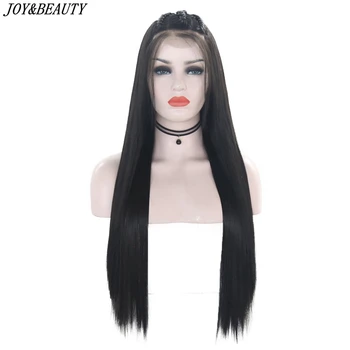JOY&BEAUTY Black Lace Front Wig 28 Inch Long Straight Synthetic hair Braid Wig Heat Resistant Fiber For Black White Women Wig
JOY&BEAUTY Black Lace Front Wig 28 Inch Long Straight Synthetic hair Braid Wig Heat Resistant Fiber For Black White Women Wig