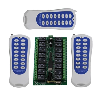 16CH DC 24V remote control switch 3 x transmitter + 1 x recevier wireless switch Radio smart control 3071
16CH DC 24V remote control switch 3 x transmitter + 1 x recevier wireless switch Radio smart control 3071
