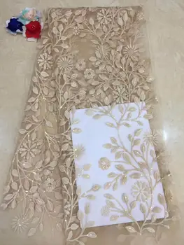 African Net Sequins Laces 5yard Latest Nigerian Laces 2019 Golden Sequin Fabric For Sewing Dress Tulle Lace Fabric
African Net Sequins Laces 5yard Latest Nigerian Laces 2019 Golden Sequin Fabric For Sewing Dress Tulle Lace Fabric