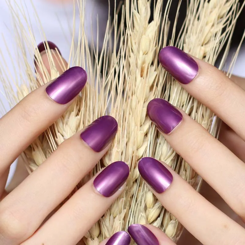 24pcs new fashion cute candy oval excellent touch design fake nails Rose Purple P010BX
24pcs new fashion cute candy oval excellent touch design fake nails Rose Purple P010BX