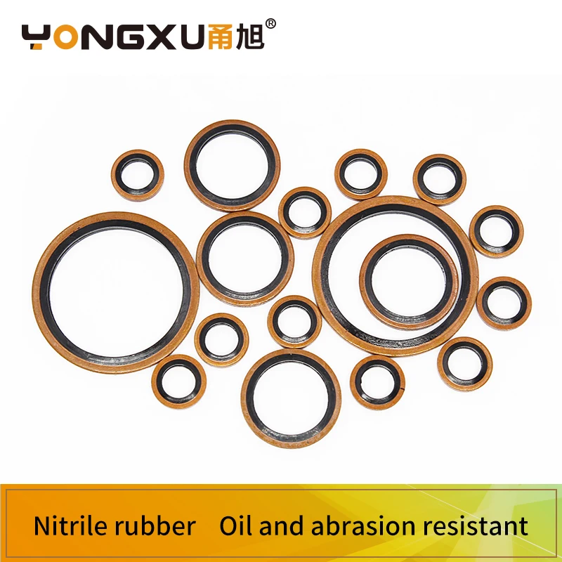 M6/M8/M10/M12/M14/M16~60mm High Press Hydralic Rubber Oil Pipe Pad Seal Gasket NBR Metal Copper Bonded Washer Oring Assortment
M6/M8/M10/M12/M14/M16~60mm High Press Hydralic Rubber Oil Pipe Pad Seal Gasket NBR Metal Copper Bonded Washer Oring Assortment