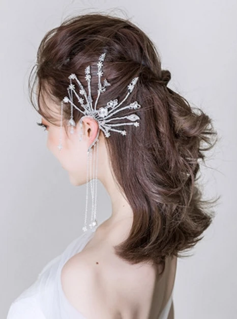 Bridal rhinestones hand-married tassel earrings earrings wedding accessories studio styling white wedding styling jewelry
Bridal rhinestones hand-married tassel earrings earrings wedding accessories studio styling white wedding styling jewelry