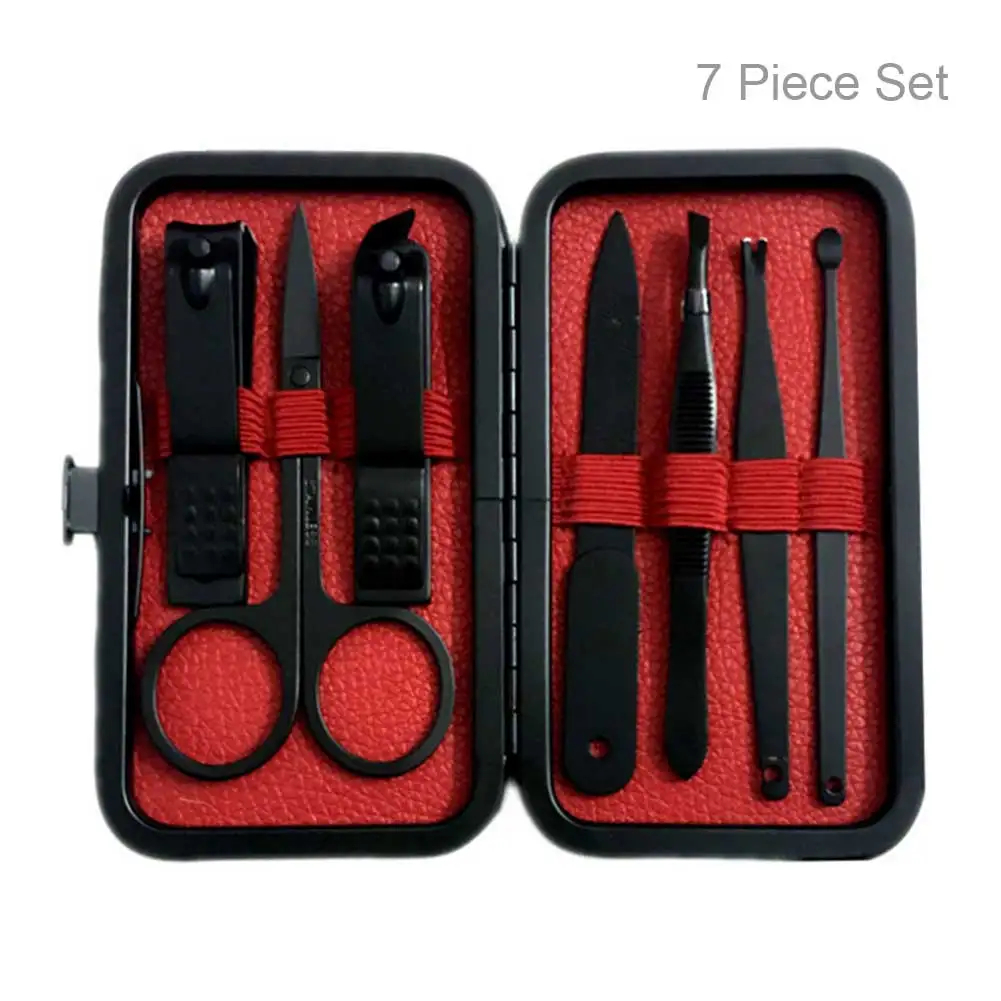 7 Pcs Stainless Steel Nail Clipper Grooming Kit Manicure Tools Set with Case For Women Lady Nail Art Tool FM88
7 Pcs Stainless Steel Nail Clipper Grooming Kit Manicure Tools Set with Case For Women Lady Nail Art Tool FM88