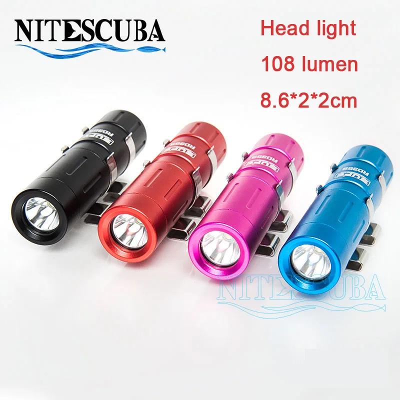 Nite Scuba Diving Waterproof Head Light night Dive lamp Underwater Photography Accessories spotlight mini torch mask light 108lm
Nite Scuba Diving Waterproof Head Light night Dive lamp Underwater Photography Accessories spotlight mini torch mask light 108lm