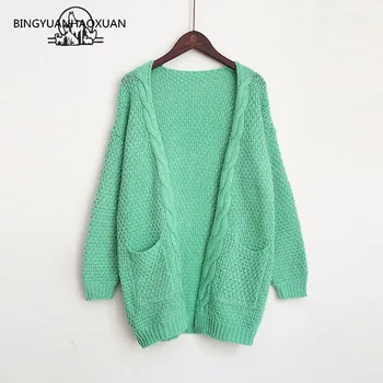 BINGYUANHAOXUAN Autumn Women Sweaters and Cardigans Fashion Long Sleeve Loose Knit Collar V Cardigan Women Sweaters
BINGYUANHAOXUAN Autumn Women Sweaters and Cardigans Fashion Long Sleeve Loose Knit Collar V Cardigan Women Sweaters