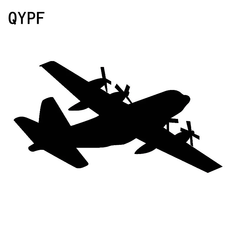 

QYPF 17.8cm*9.5cm Delicate Bat Like Wings Plane Aircraft Propeller Surprise Vinyl Car Sticker Vivid Exquisite Decal C18-0659