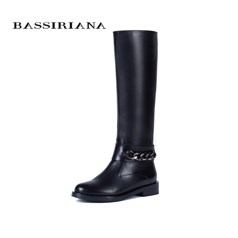 BASSIRIANA New 2017 classic genuine leather winter high boots shoes woman suede zip round toe wool with chain black 36-40 size
BASSIRIANA New 2017 classic genuine leather winter high boots shoes woman suede zip round toe wool with chain black 36-40 size