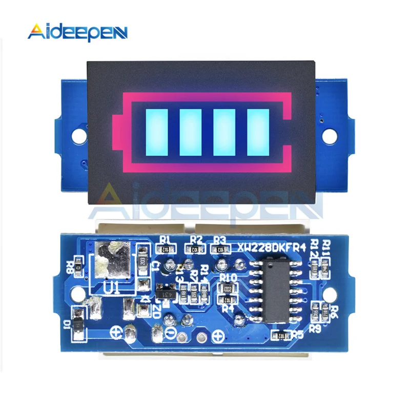 1S 2S 3S 4S Lithium Battery Capacity Indicator Module Blue Display Electric Vehicle Battery Power Tester 12V Power Indicator
1S 2S 3S 4S Lithium Battery Capacity Indicator Module Blue Display Electric Vehicle Battery Power Tester 12V Power Indicator
