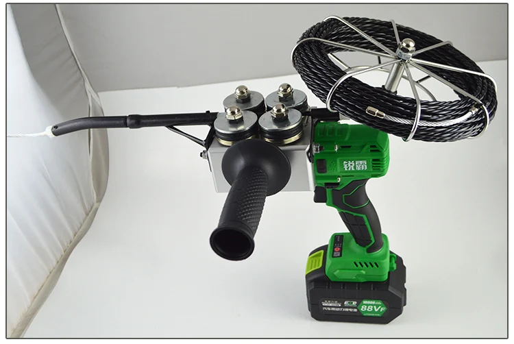 Electric charging stringing wire machine Pull wire through conduit