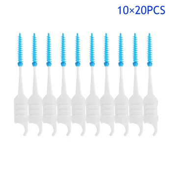 NEW 200Pcs/Box Toothpicks Plastic Silicone Dental Floss Teeth Stick Brush Disposable Oral Care Tooth Interdental Clean Tools
NEW 200Pcs/Box Toothpicks Plastic Silicone Dental Floss Teeth Stick Brush Disposable Oral Care Tooth Interdental Clean Tools