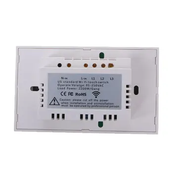 WIFI Smart Wall Panel Switch Touch & Voice & Phone APP Control For Alexa Google US Plug
WIFI Smart Wall Panel Switch Touch & Voice & Phone APP Control For Alexa Google US Plug