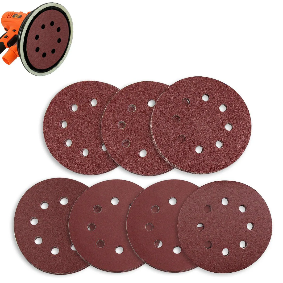 Hot Sale Sanding Discs 70 Pcs 8 Holes 5 Inch Sandpaper Circular Dustless Hook and Loop 60/ 80/ 120/ 180/ 240/ 320/ 400 Grit As
Hot Sale Sanding Discs 70 Pcs 8 Holes 5 Inch Sandpaper Circular Dustless Hook and Loop 60/ 80/ 120/ 180/ 240/ 320/ 400 Grit As