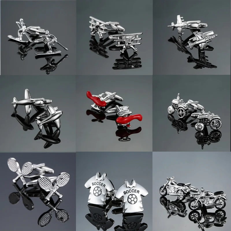 XK-972 Free delivery, high quality men's shirt fashion brand jewelry cuff motorcycle / ball / golf / airplane cuff links
XK-972 Free delivery, high quality men's shirt fashion brand jewelry cuff motorcycle / ball / golf / airplane cuff links