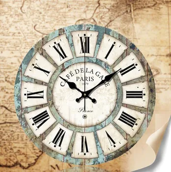 Family essential The latest fashion clock Mediterranean style MDF wall clock
Family essential The latest fashion clock Mediterranean style MDF wall clock