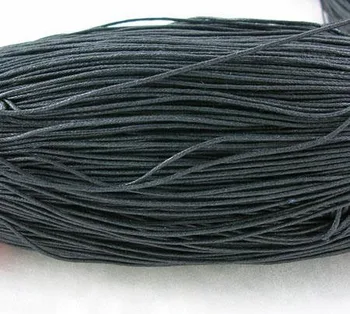 Cotton Wax Cord, Black, 0.7mm in diameter, about 430m/bundle
Cotton Wax Cord, Black, 0.7mm in diameter, about 430m/bundle