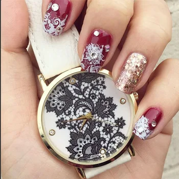 DHL free, 100ps/lot, New Fashion Leather Strap LACE PRINT WATCH Geneva Watches Women Dress Watches Quartz Wristwatch Watches
DHL free, 100ps/lot, New Fashion Leather Strap LACE PRINT WATCH Geneva Watches Women Dress Watches Quartz Wristwatch Watches
