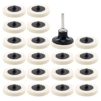 20Pcs 2 inch Compressed Artificial Wool Fabric Qc Disc Polishing Buffing Pads Wheels With 1Pcs 2 inch Disc Pad Holder With 1/4
20Pcs 2 inch Compressed Artificial Wool Fabric Qc Disc Polishing Buffing Pads Wheels With 1Pcs 2 inch Disc Pad Holder With 1/4
