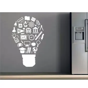 Light Bulb Design Books Learning Education Study Pattern Vinyl Wall Sticker Classroom Nursery Decals Window Decor Murals SK15
Light Bulb Design Books Learning Education Study Pattern Vinyl Wall Sticker Classroom Nursery Decals Window Decor Murals SK15