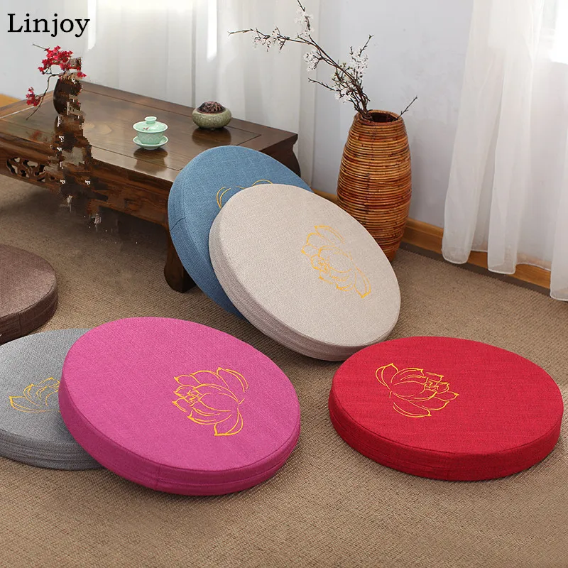 Cotton&Linen Multi-function Embroidered Lotus Meditation Cushion Removable and Washable Floor Cushion Multi-size and colors
Cotton&Linen Multi-function Embroidered Lotus Meditation Cushion Removable and Washable Floor Cushion Multi-size and colors
