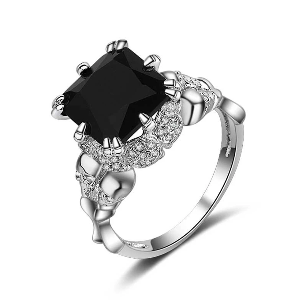 R013 Plated High Brand Black Zircon Luxury Skull Ring Cubic Zirconia Engagement Wedding Rings for Women Men
R013 Plated High Brand Black Zircon Luxury Skull Ring Cubic Zirconia Engagement Wedding Rings for Women Men