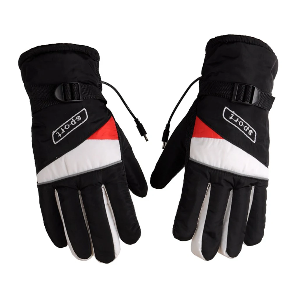 Motorcycle Heated Gloves 12V Powered Electri Hunting Winter Warmer Waterproof