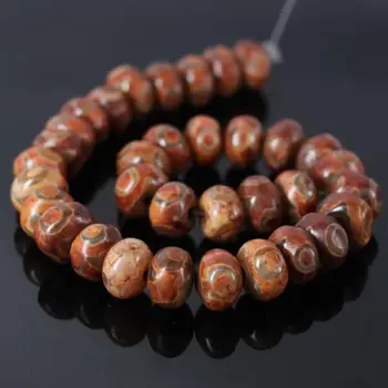 2Strands/lot Tibetan 3-Eye Old Dzi Rondelle Beads Wholesale,Tibetan Dzi Prayer Mala Abacus Spacer Beads DIY Jewelry Making 
2Strands/lot Tibetan 3-Eye Old Dzi Rondelle Beads Wholesale,Tibetan Dzi Prayer Mala Abacus Spacer Beads DIY Jewelry Making